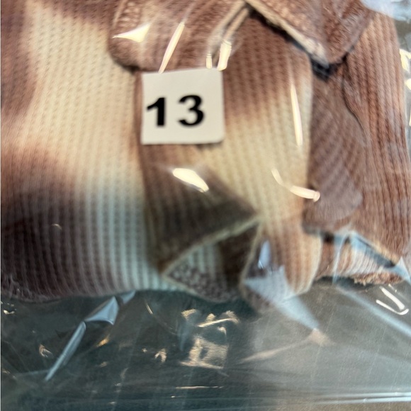 Brown Tie-Dye Women's Tank Top - Picture 3 of 3